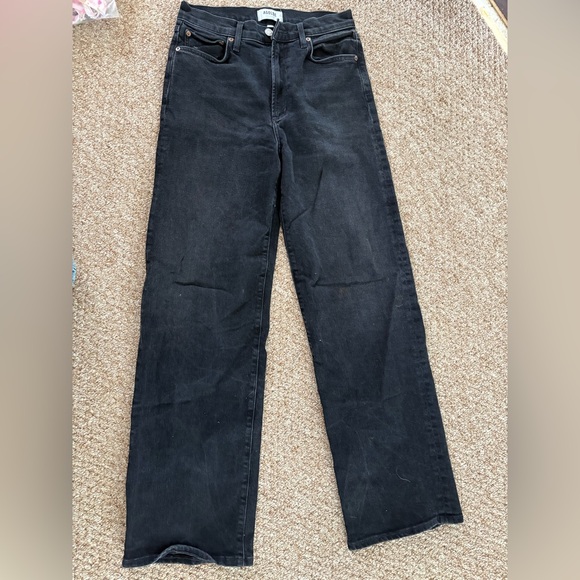 AGOLDE Harper Mid Rise Wide Straight Jeans - Picture 3 of 7